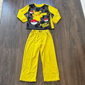 Pikachu Kids Pajamas Set - Yellow and Black
